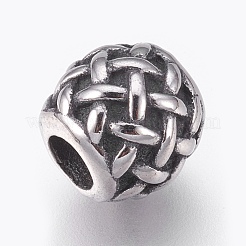 316 Surgical Stainless Steel European Beads&nbsp;STAS-O097-78AS