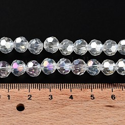 Electroplate Glass Beads Strands&nbsp;EGLA-R016-8mm-25