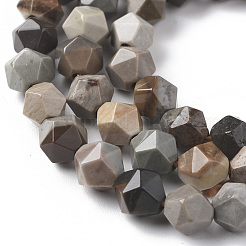 Natural Ocean Jasper Beads Strands&nbsp;G-F668-21-6mm