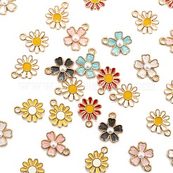 80Pcs 8 Style Alloy Enamel Charms&nbsp;ENAM-FS0001-03LG