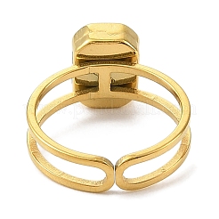 304 Stainless Steel Enamel Open Cuff Rings for Women&nbsp;RJEW-F166-55G-01