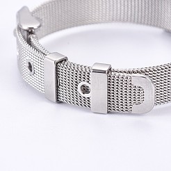 Unisex 304 Stainless Steel Watch Band Wristband Bracelets&nbsp;BJEW-L655-029