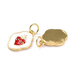 Brass Enamel Pendants&nbsp;KK-P204-17G