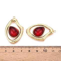 304 Stainless Steel and Glass Pendants&nbsp;STAS-T071-03C-G