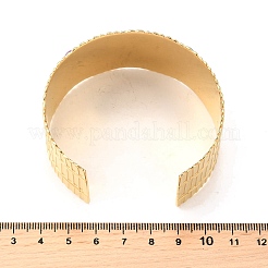 304 Stainless Steel Cuff Bangles for Women&nbsp;BJEW-Z109-05G