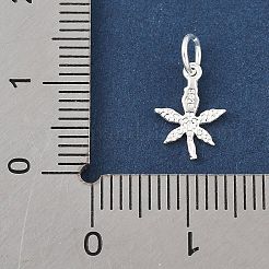 925 Sterling Silver Maple Leaf Charms&nbsp;STER-R013-04S