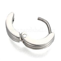 Personalized Unisex 304 Stainless Steel Huggie Hoop Earrings&nbsp;EJEW-G120-37A