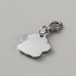 Zinc Alloy Enamel Glitter Powder Pendant Decoration&nbsp;HJEW-WH0001-14P-07