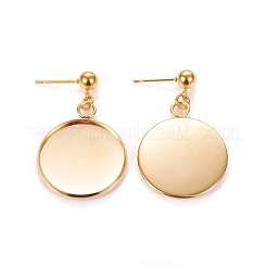 304 Stainless Steel Stud Earring Findings&nbsp;X-STAS-L226-019C-G