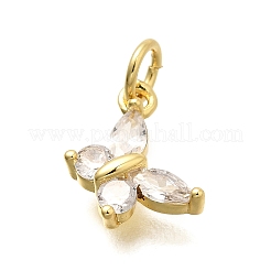 Brass Micro Pave Cubic Zirconia Charms&nbsp;KK-C087-08G