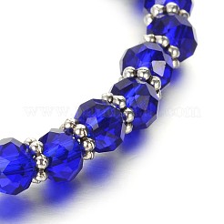 Angel Glass Beaded Acrylic Charm Bracelets&nbsp;BJEW-JB01795-01