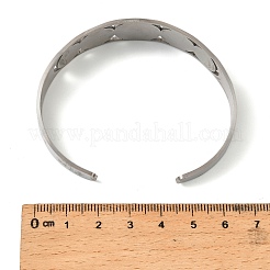 Religion 201 Stainless Steel Cuff Bangles for Women&nbsp;LS-BJEW-F507-01P