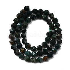 Natural Bloodstone/Heliotrope Beads Strands&nbsp;G-Z119-A16-01