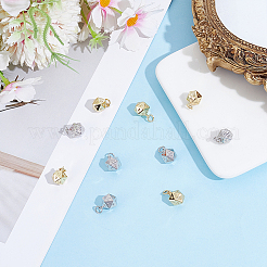 10Pcs 2 Colors Brass Charms&nbsp;KK-DR0001-42