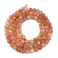 Natural Peach Moonstone Beads Strands&nbsp;G-C127-A02-02