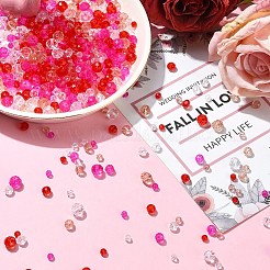 500Pcs Valentine's Day Glass Beads&nbsp;GLAA-YWC0004-04