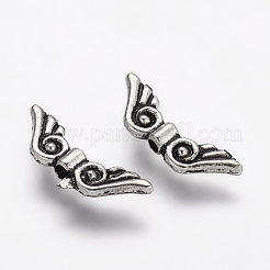 Tibetan Style Alloy Angel Wing Beads&nbsp;TIBEB-4999-AS-NR
