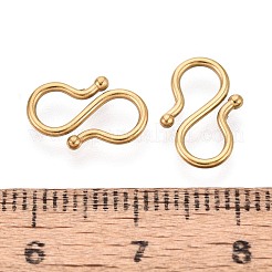 304 Stainless Steel S-Hook Clasps&nbsp;STAS-N125-23A-G