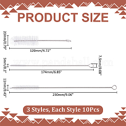 30Pcs 3 Styles Nylon Cleaning Brush&nbsp;AJEW-ME0002-03