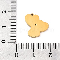 304 Stainless Steel Enamel Pendants&nbsp;STAS-Q338-03G