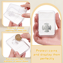 40Pcs PP Commemorative Coin Collection Box&nbsp;AJEW-DL0001-04