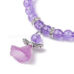 Transparent Plastic Beaded Stretch Bracelets for Children&nbsp;BJEW-JB11507-04