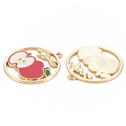 Alloy Enamel Pendants&nbsp;LS-ENAM-S126-105-NR
