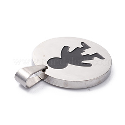 304 Stainless Steel Pendants&nbsp;STAS-Z027-01F-P