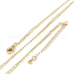 Brass Curb Chains Necklaces for Women&nbsp;NJEW-D302-39G