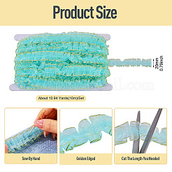 10M Double Layer Polyester Lace Ribbon&nbsp;OCOR-TA0004-14E