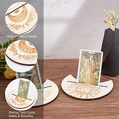 Wooden Tarot Card Stand Holder&nbsp;DJEW-WH0034-33B
