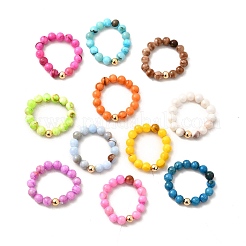 11Pcs Natural Persian Jade Rings&nbsp;RJEW-JR00908