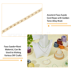 12 Rolls 12 Colors Faux Suede Cord&nbsp;LW-FH0001-01B
