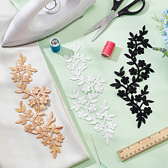 6Pcs 3 Colors Plum Blosssom Cotton Computerized Embroidery Sew on Patches&nbsp;PATC-NB0001-08B