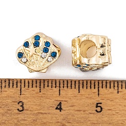 Rack Plating Alloy European Beads&nbsp;FIND-C055-10G
