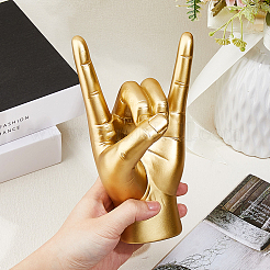 Resin Rock Band Gesture Display Decorations&nbsp;DIY-WH0888-836