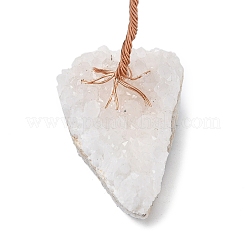 Natural Quartz Crystal  Chips Tree of Life Decorations&nbsp;DJEW-P022-01B-03