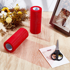Deco Mesh Polyester Ribbons&nbsp;DIY-GF0013-21B