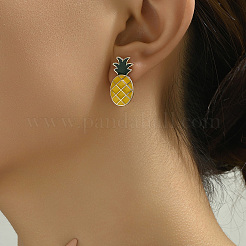 Alloy Pineapple Stud Earrings&nbsp;WJ2176