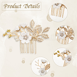 Plastic and Resin and Iron Hairpin Set&nbsp;OHAR-WH20020-04A