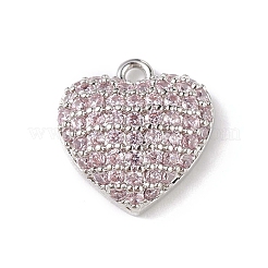 Rack Plating Brass Micro Pave Cubic Zirconia Charms&nbsp;KK-C019-03P