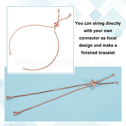 16Pcs 4 Colors Rack Plating Brass Chain Bracelet Making&nbsp;KK-HY0001-80