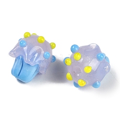 Handmade Lampwork Bumpy Beads&nbsp;LAMP-I027-04A