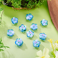 10Pcs Handmade Lampwork Beads&nbsp;LAMP-TADJ0001-01F