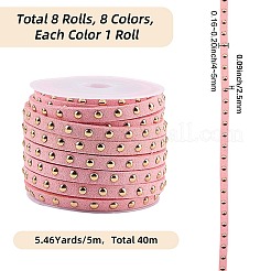 8 Rolls 8 Colors Faux Suede Cord&nbsp;LW-CL0001-01C