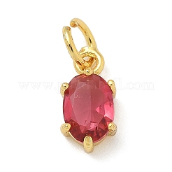 Brass Micro Pave Cubic Zirconia Pendants&nbsp;KK-U050-06G-01
