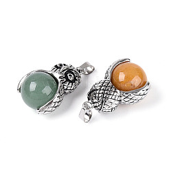 Natural Mixed Stone Pendants&nbsp;G-T143-24M