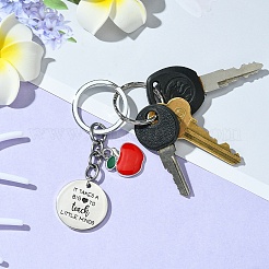 Stainless Steel & Alloy Enamel Keychain&nbsp;KEYC-YW00077