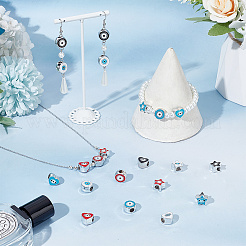 72Pcs 12 Style CCB Plastic European Beads&nbsp;CCB-AR0001-09
