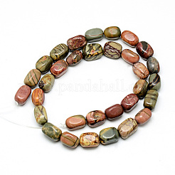Natural Polychrome Jasper/Picasso Stone/Picasso Jasper Beads Strands&nbsp;G-Q948-84